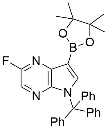 2-氟-7-（4,4,5,5-四甲基-1,3,2-二氧苯并呋喃-2-基）-5-三苯基-5H-吡咯并[2,3-b]吡嗪