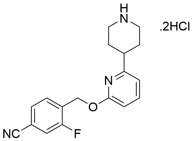 3- 氟 -4-(((6-(哌啶 -4- 基)吡啶 -2- 基)氧基)甲基)苯甲腈盐酸盐 
