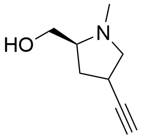 ((2S)-4-ethynyl-1-methylpyrrolidin-2-yl)methanol