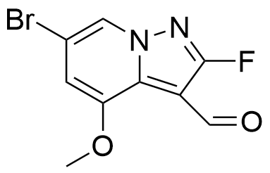 6-bromo-2-fluoro-4-methoxypyrazolo[1,5-a]pyridine-3-carbalde