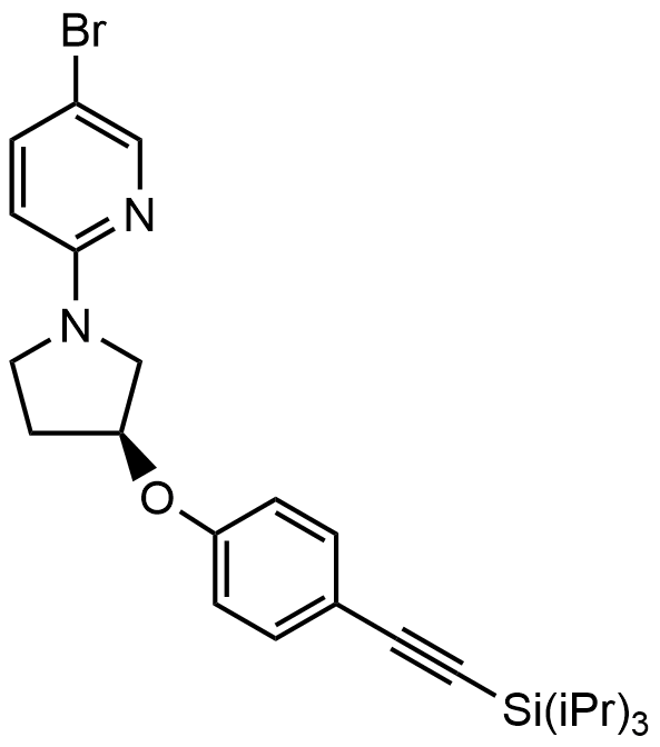 (S)-5-bromo-2-(3-(4-((triisopropylsilyl)ethynyl)phenoxy)pyrr