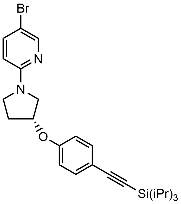 (R)-5-bromo-2-(3-(4-((triisopropylsilyl)ethynyl)phenoxy)pyrr