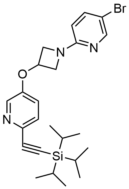 5-bromo-2-(3-((6-((triisopropylsilyl)ethynyl)pyridin-3-yl)ox