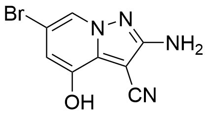 2-amino-6-bromo-4-hydroxypyrazolo[1,5-a]pyridine-3-carbonitr