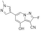 2-fluoro-4-hydroxy-6-(1-methyl-1H-pyrazol-4-yl)pyrazolo[1,5-