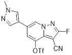 3-cyano-2-fluoro-6-(1-methyl-1H-pyrazol-4-yl)pyrazolo[1,5-a]