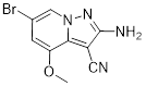 2-amino-6-bromo-4-methoxypyrazolo[1,5-a]pyridine-3-carbonitr