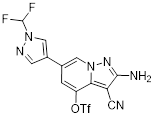 2-amino-3-cyano-6-(1-(difluoromethyl)-1H-pyrazol-4-yl)pyrazo
