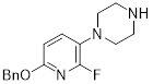 1-(6-(benzyloxy)-2-fluoropyridin-3-yl)piperazine