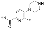 6-fluoro-N-methyl-5-(piperazin-1-yl)picolinamide