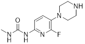 1-(6-fluoro-5-(piperazin-1-yl)pyridin-2-yl)-3-methylurea