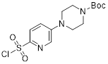 tert-butyl 4-(6-(chlorosulfonyl)pyridin-3-yl)piperazine-1-ca